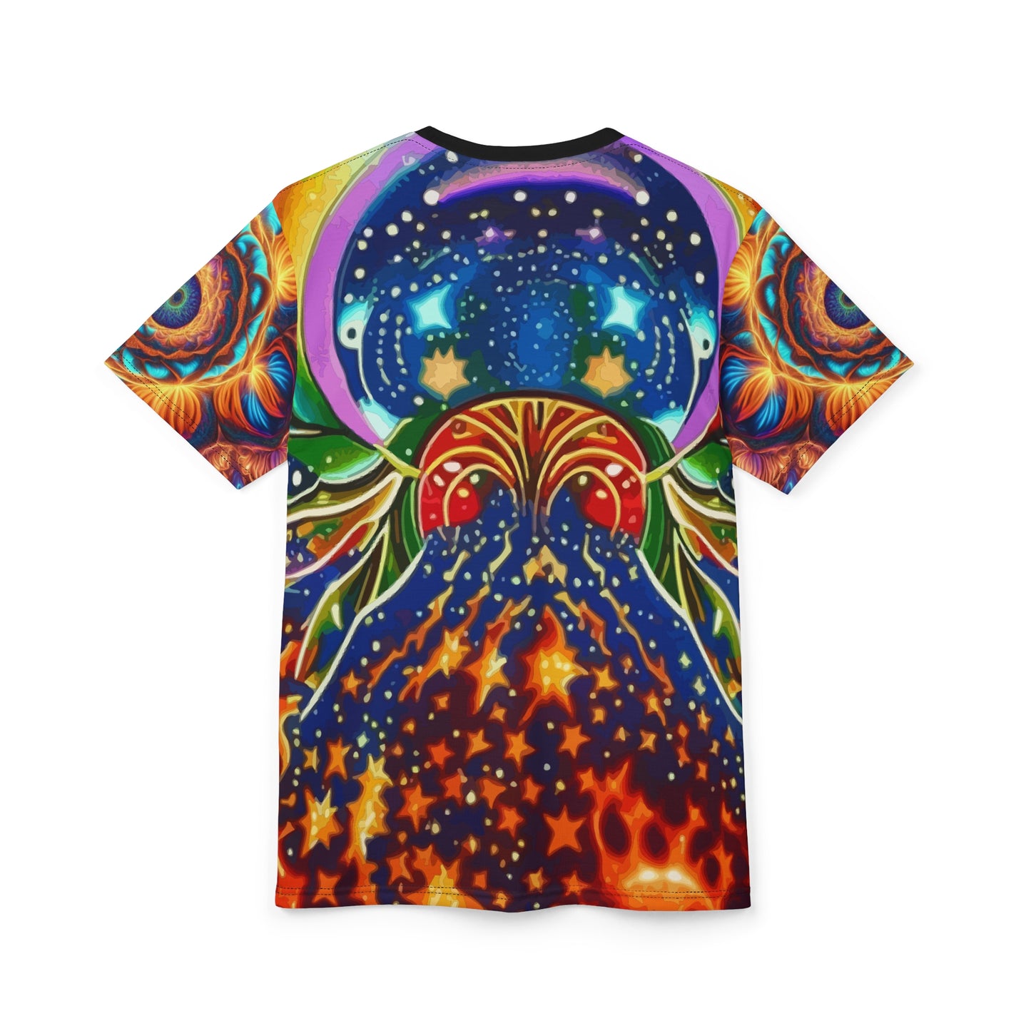 Vibrant Abstract Print Unisex Tee - Colorful, Casual Wear for Art Lovers, Festivals, Everyday Style, Unique Gift