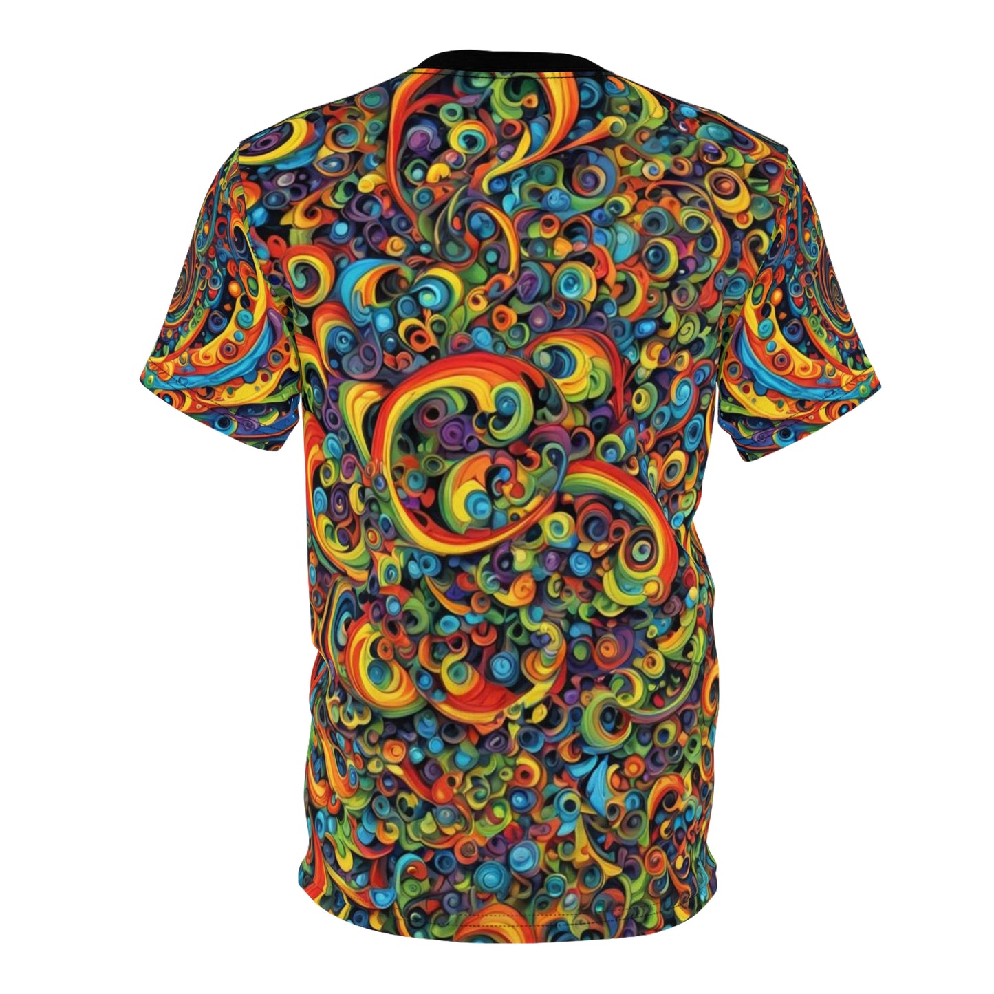 Vibrant Swirl Unisex T-Shirt - Colorful Abstract Design