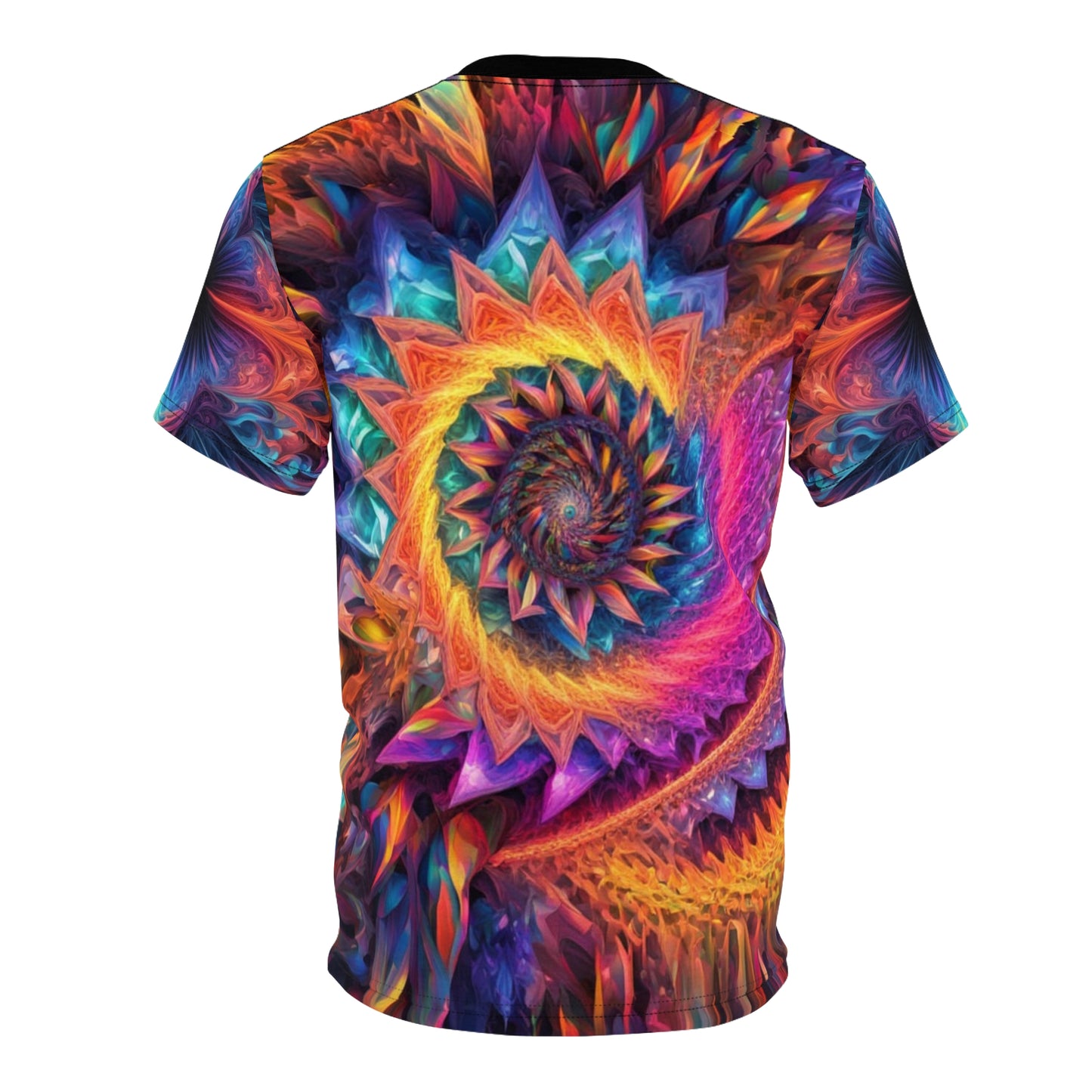 Vibrant Mandala Unisex Tee, Colorful Graphic T-Shirt, Bohemian Style Top, Festival Wear, Unique Gift for Art Lovers