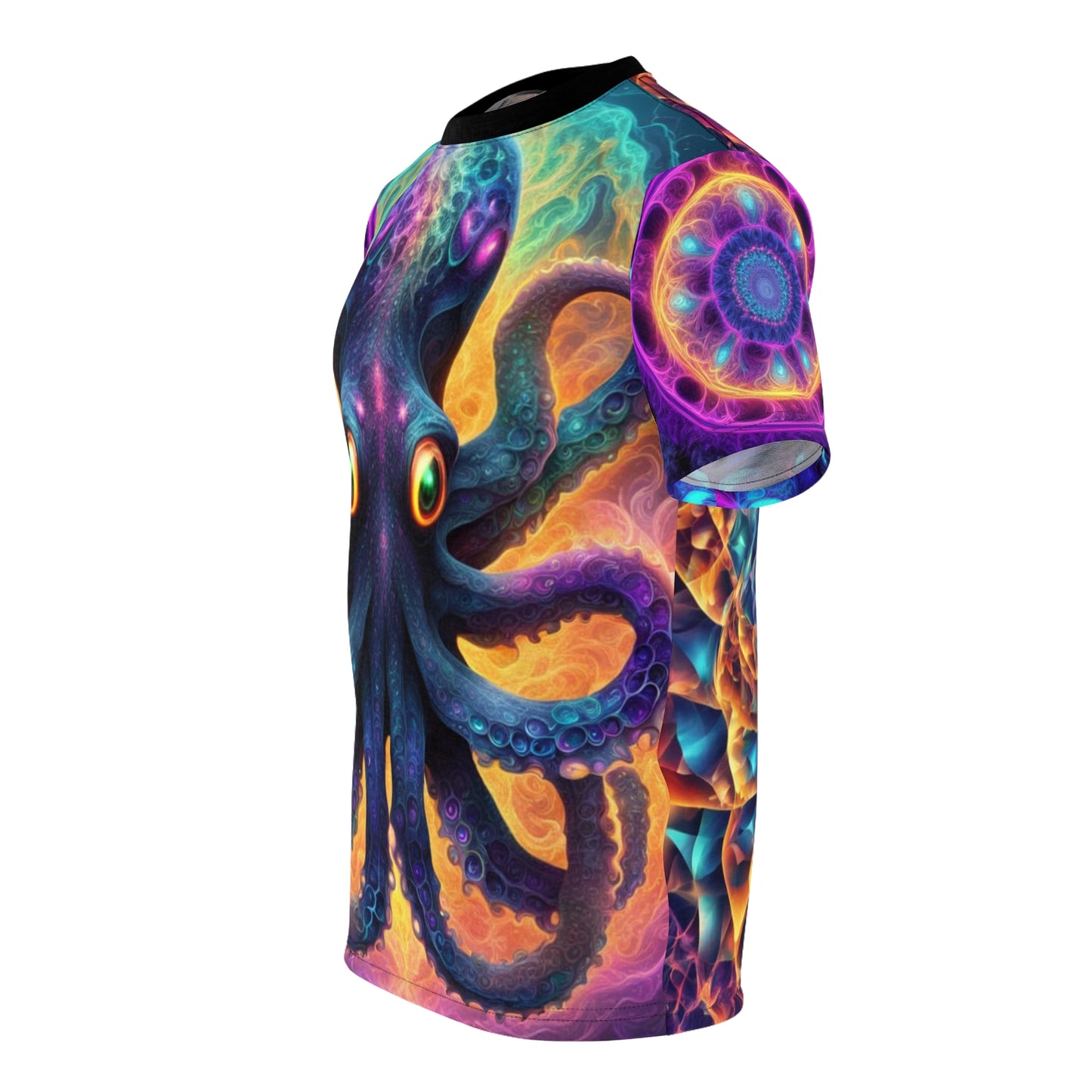 Colorful Octopus Tee, Unisex Graphic Shirt, Summer Vibes, Ocean Lover Gift, Art Tee, Festival Clothing