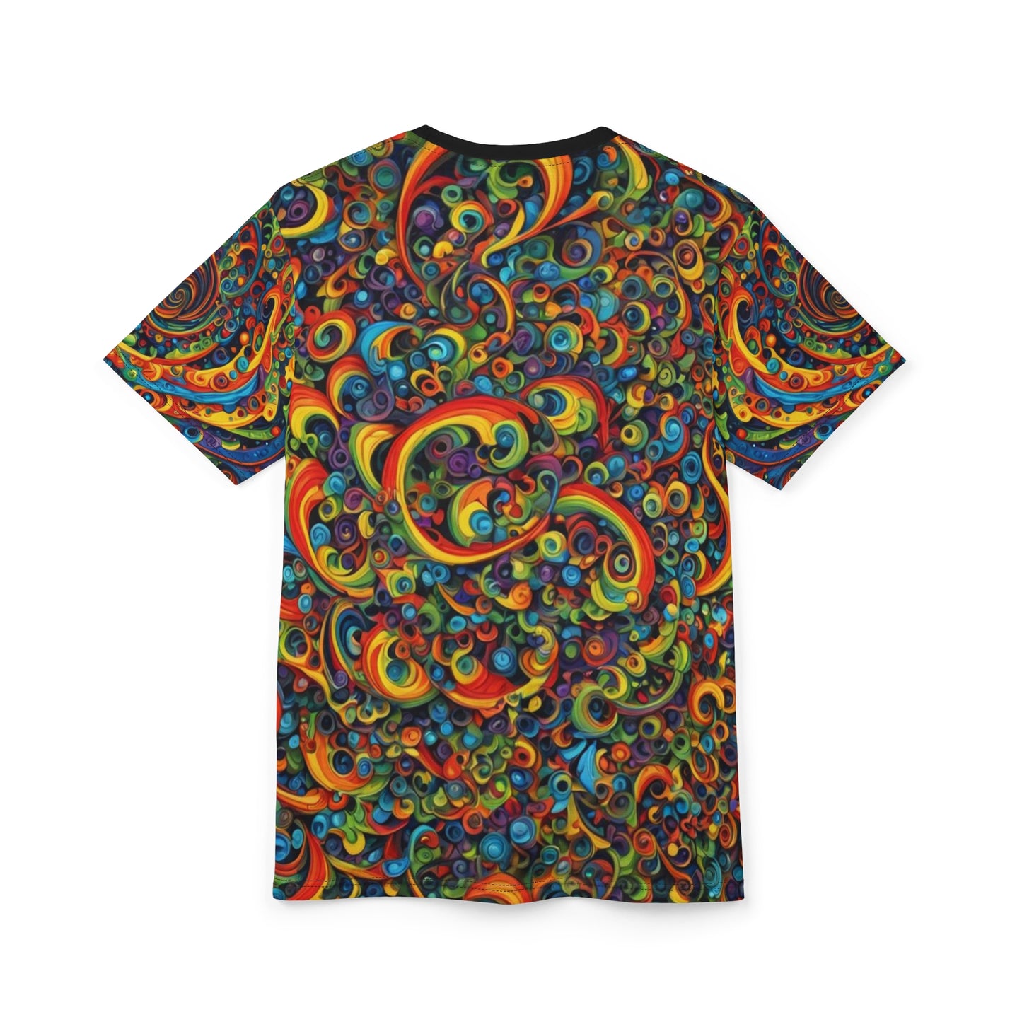 Vibrant Swirl Unisex T-Shirt - Colorful Abstract Design