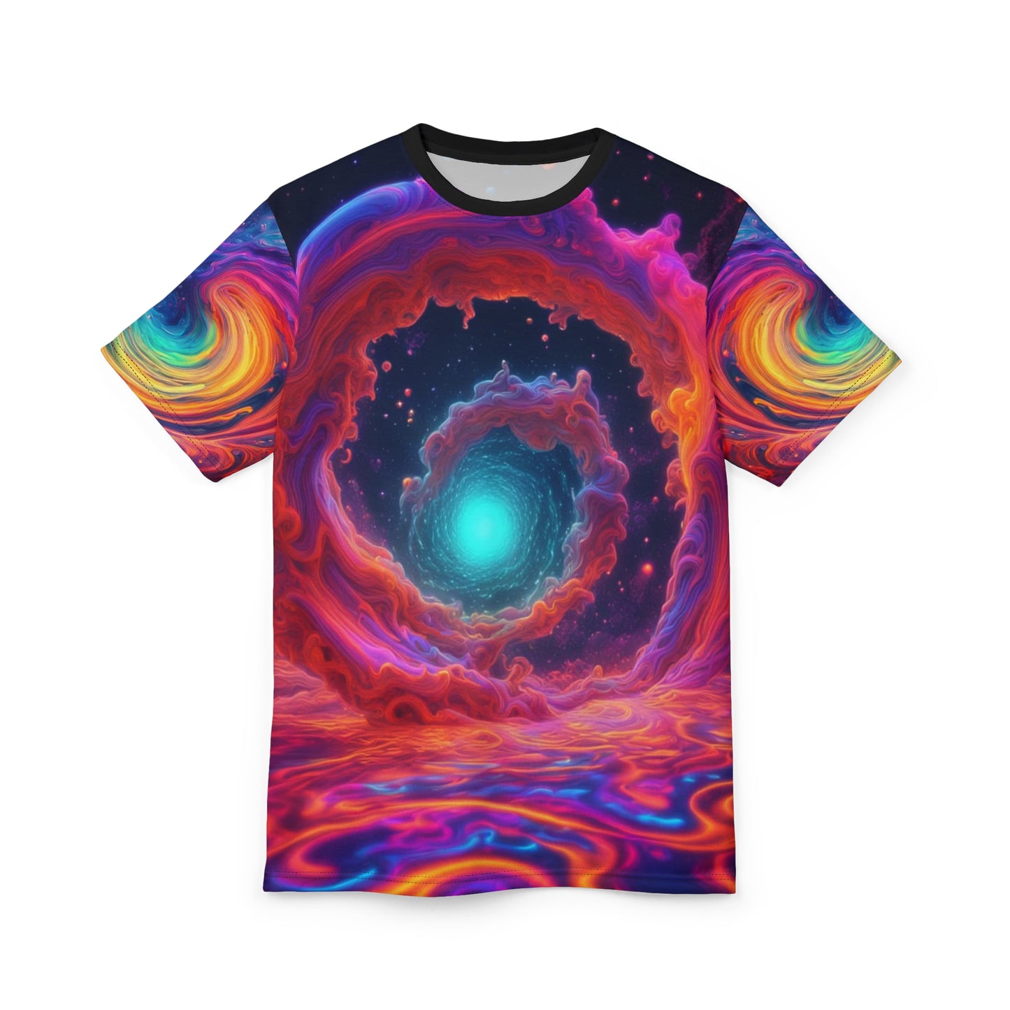 Cosmic Swirl Unisex Tee | Vibrant Galaxy Design for Space Lovers
