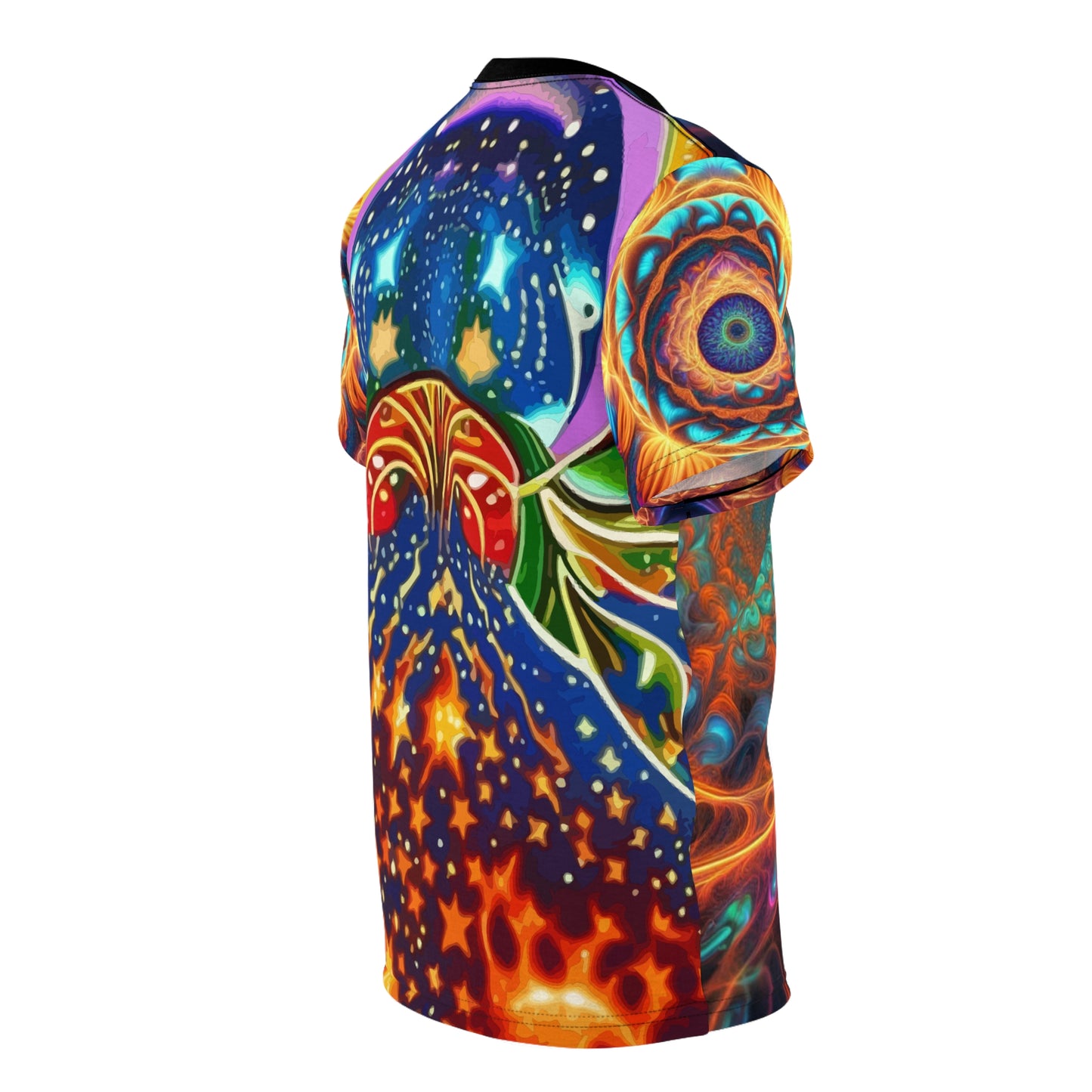 Vibrant Abstract Print Unisex Tee - Colorful, Casual Wear for Art Lovers, Festivals, Everyday Style, Unique Gift