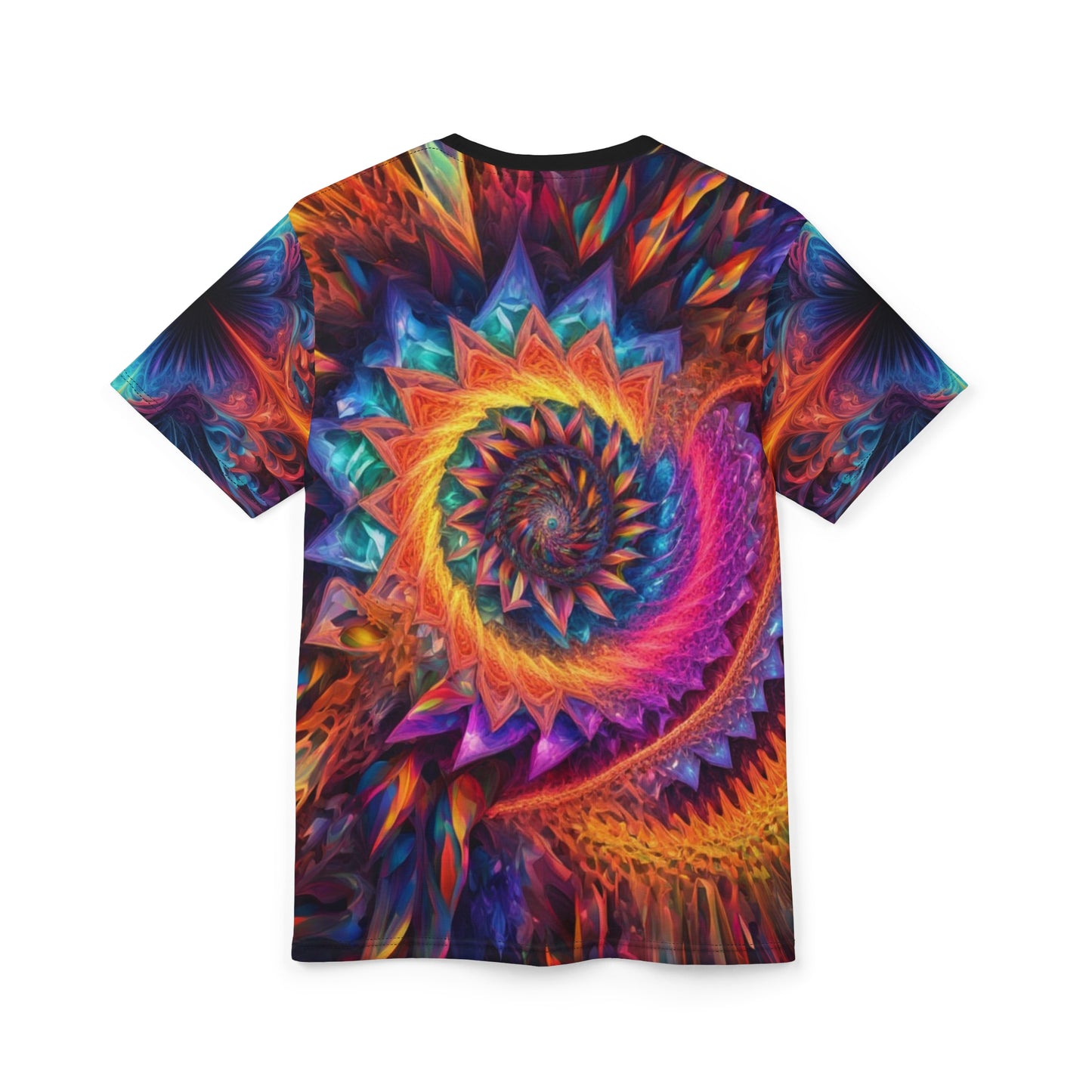 Vibrant Mandala Unisex Tee, Colorful Graphic T-Shirt, Bohemian Style Top, Festival Wear, Unique Gift for Art Lovers