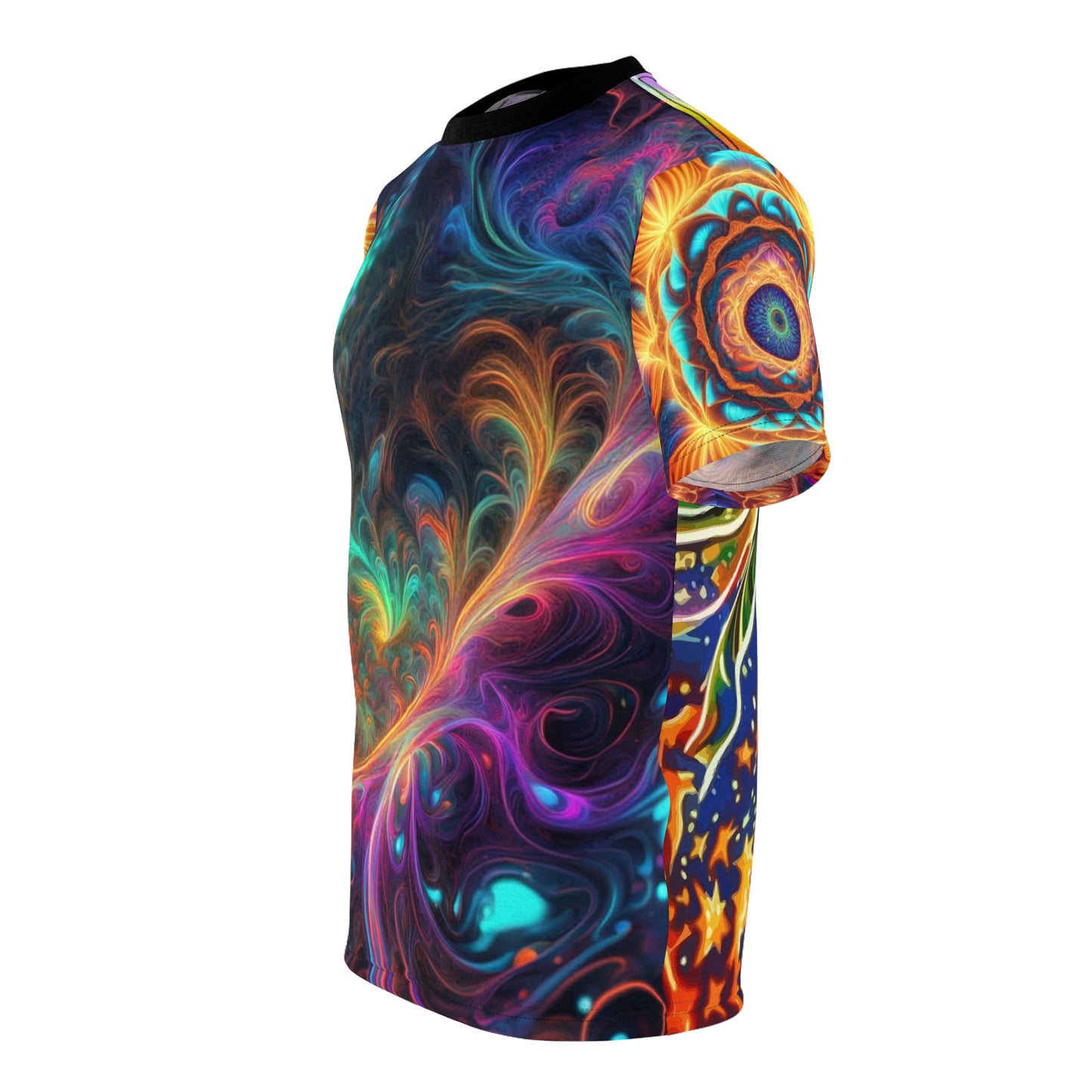 Vibrant Abstract Print Unisex Tee - Colorful, Casual Wear for Art Lovers, Festivals, Everyday Style, Unique Gift