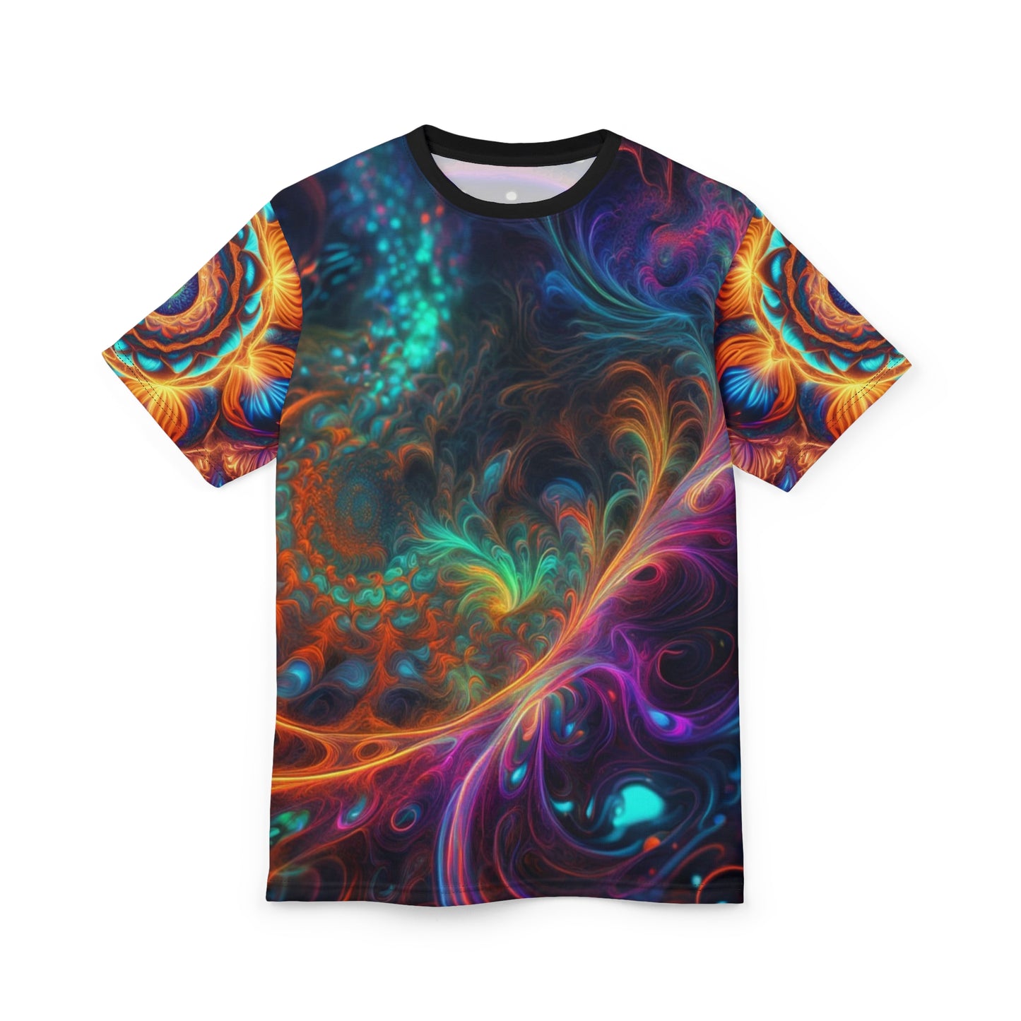 Vibrant Abstract Print Unisex Tee - Colorful, Casual Wear for Art Lovers, Festivals, Everyday Style, Unique Gift