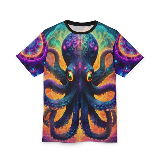 Colorful Octopus Tee, Unisex Graphic Shirt, Summer Vibes, Ocean Lover Gift, Art Tee, Festival Clothing