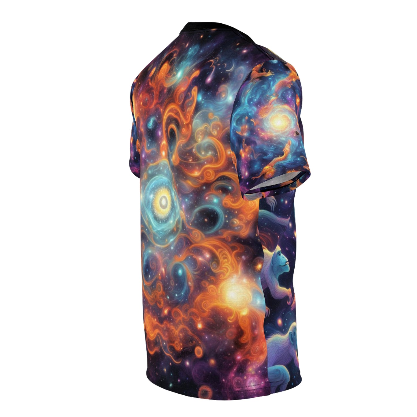 Celestial Jungle Unisex Tee, Colorful Monkey Shirt, Galaxy Animal T-Shirt, Fun Graphic Tee, Space Wildlife Top, Gift for Nature Lovers
