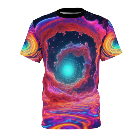 Cosmic Swirl Unisex Tee | Vibrant Galaxy Design for Space Lovers