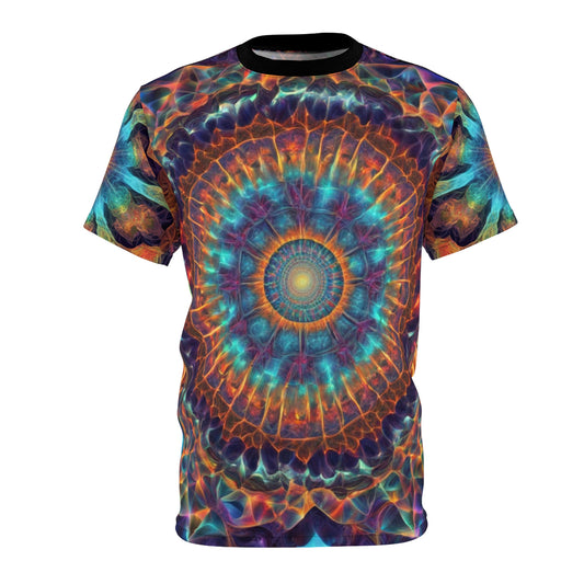 Psychedelic Art Unisex Tee, Vibrant Patterned Shirt, Unique Colorful Top, Festival Wear, Boho Graphic Tee